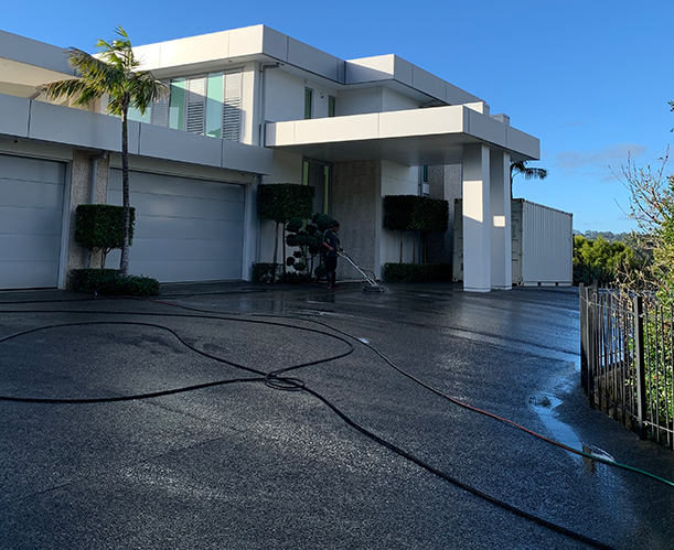 driveway after driveway cleaning service